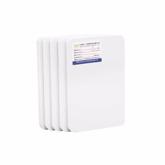 1.22*2.44m 광택 표면 방수 시트 흰색 12mm PVC 폼 보드